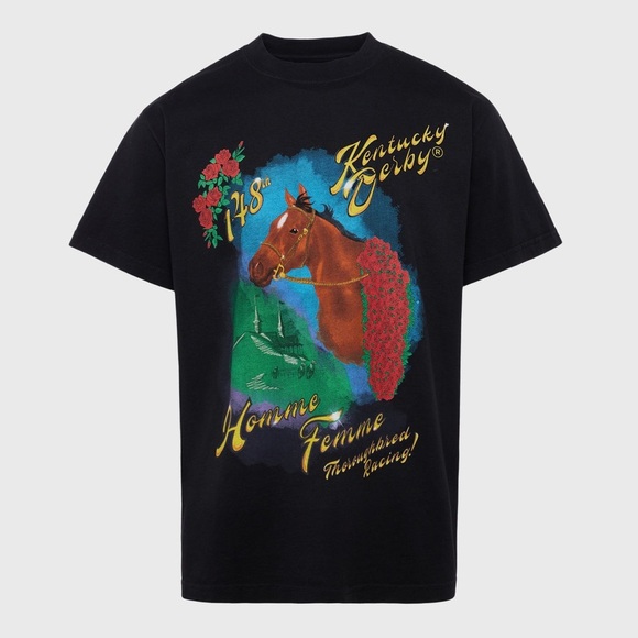Homme + Femme Short Sleeve Kentucky Derby Champion T-Shirt Size Large - Picture 1 of 7